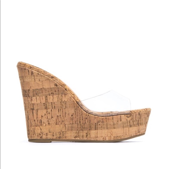 🔥HOT “Sahara” Clear  cork wedge - Picture 3 of 9